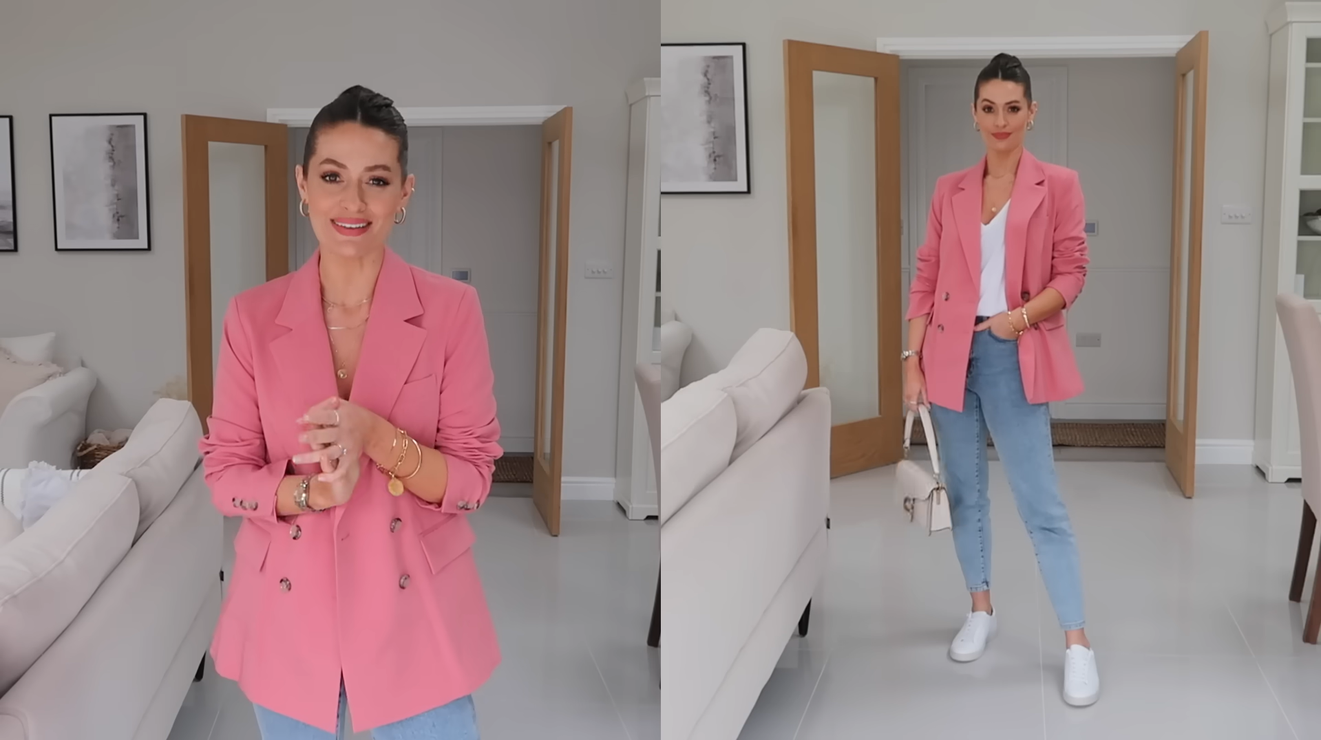 Sharing a clothing haul video