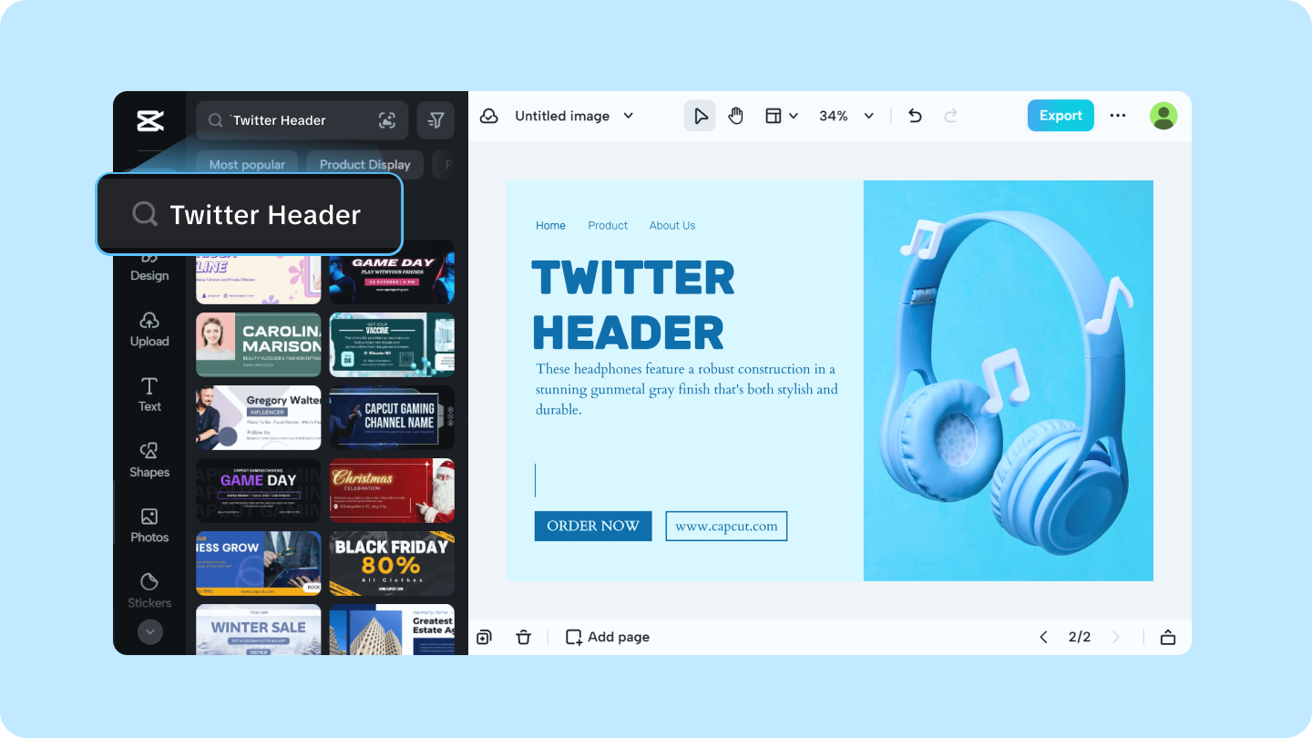 Cara Membuat Header Twitter Gratis Menggunakan CapCut