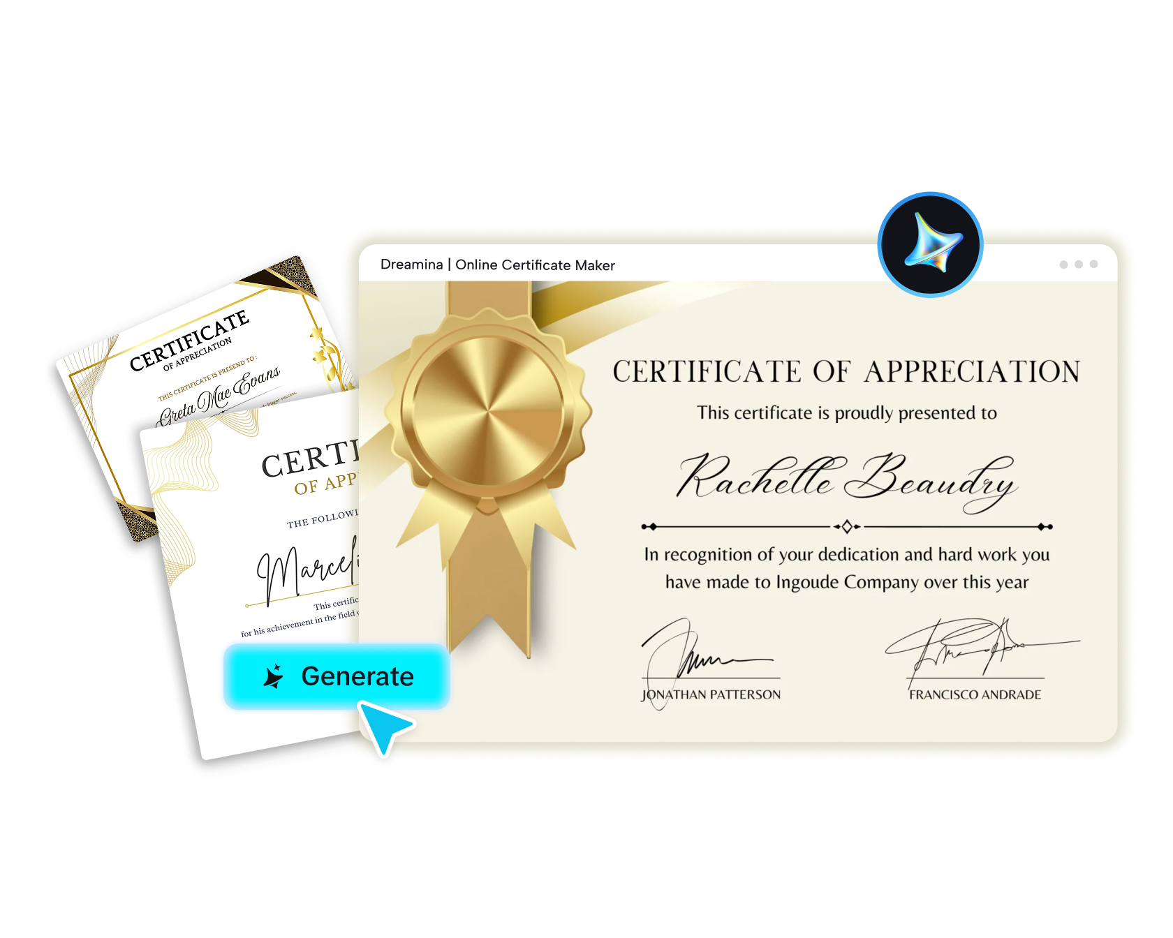 creator online de certificate