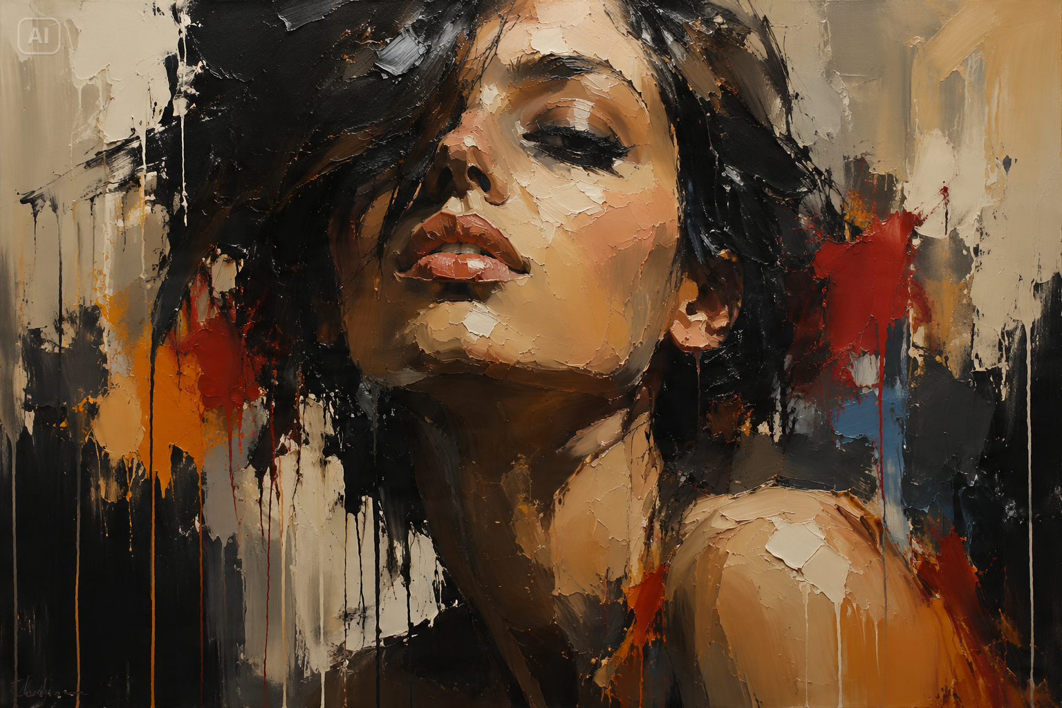 AI Oil Painting Prompts background image