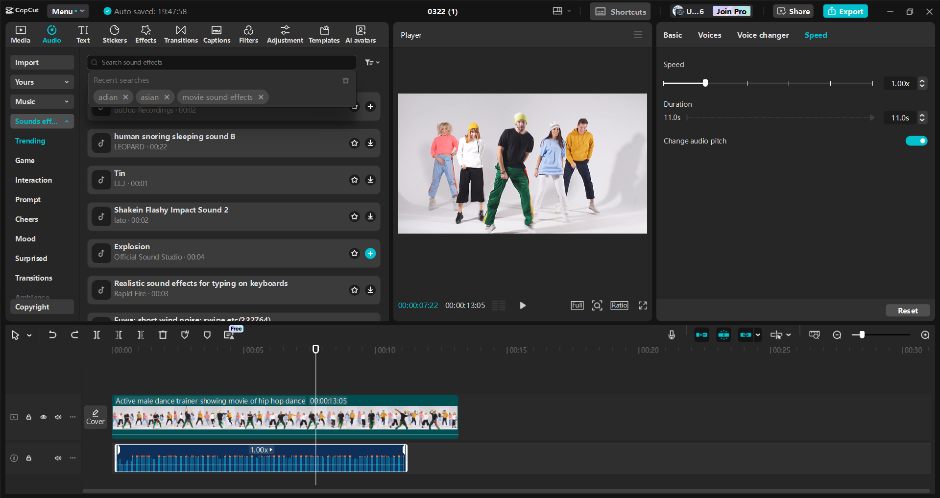 Interface de l' CapCut éditeur vidéo de bureau - un outil très efficace pour éditer des clips vidéo