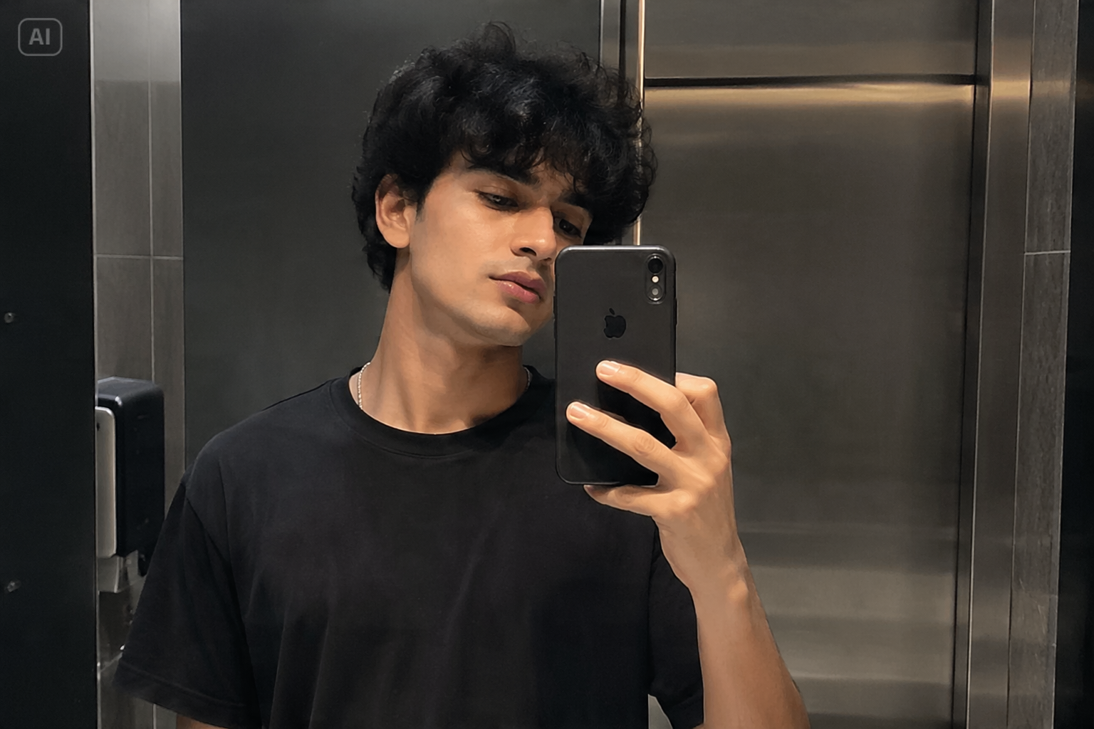iPhone Mirror Selfie Boy Aesthetic