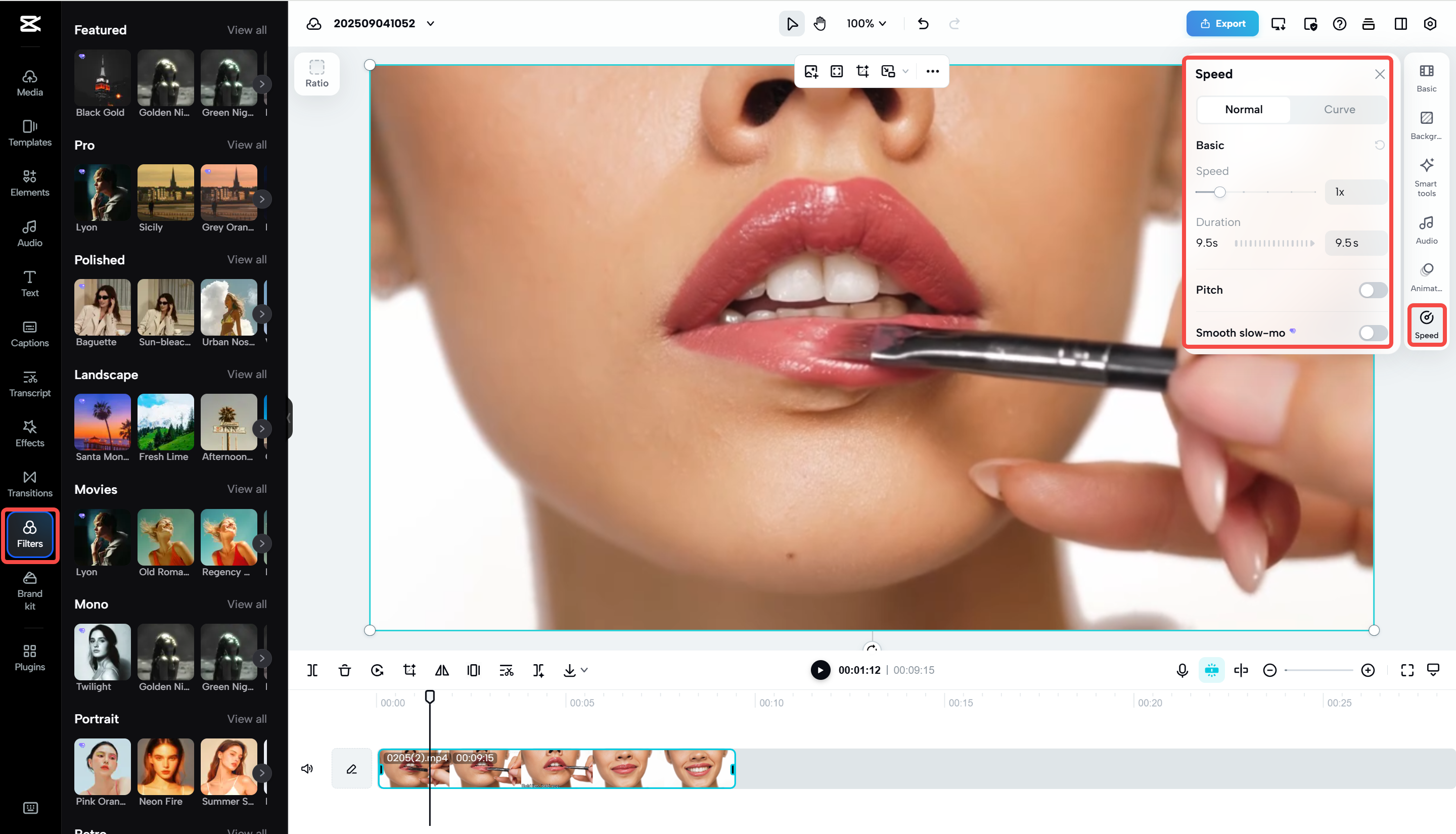 Die visuellen Elemente eines E-Commerce-Videos in CapCut Web anpassen