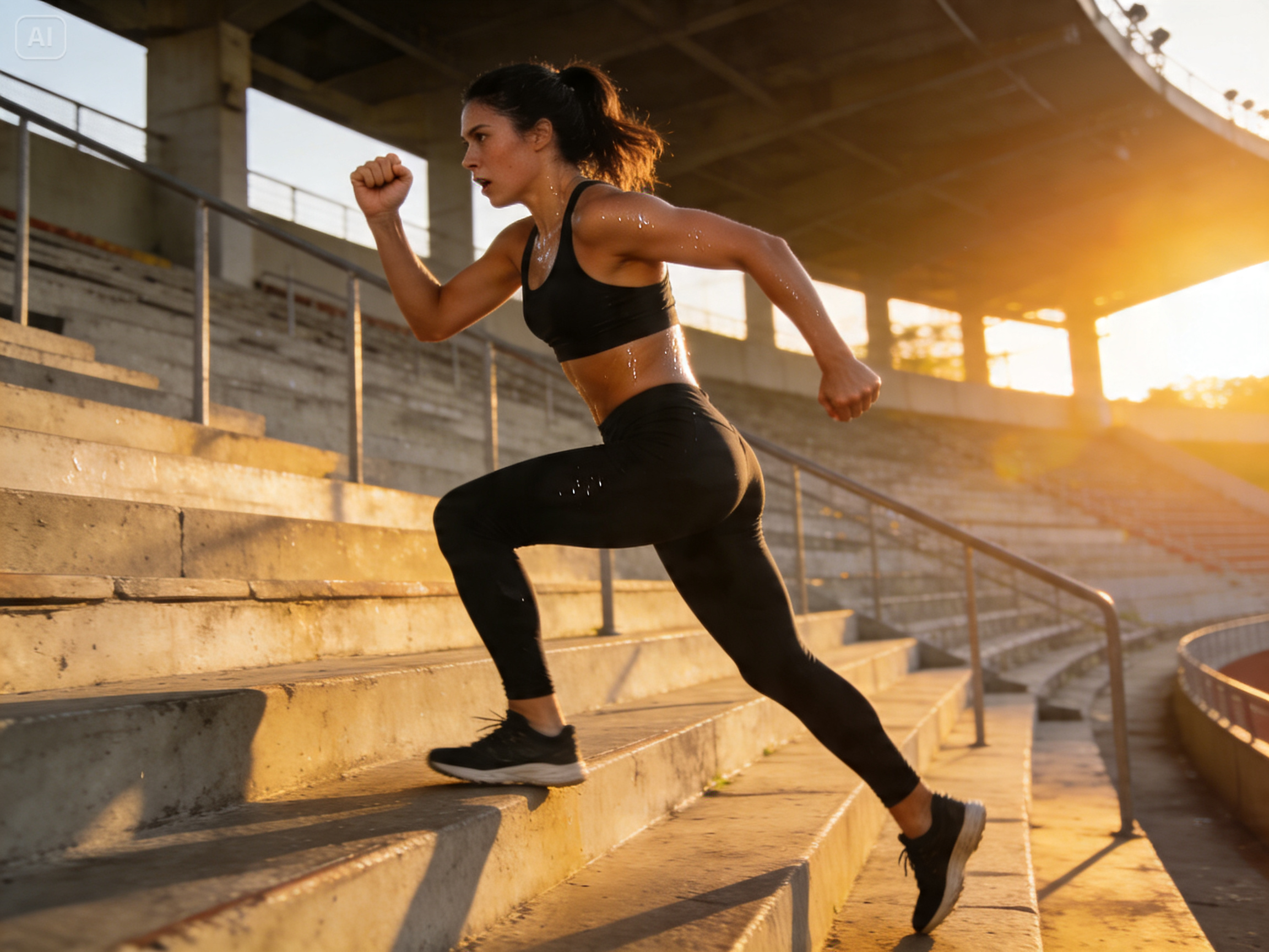 Aufforderung für einen Werbespot für Fitnessbekleidung