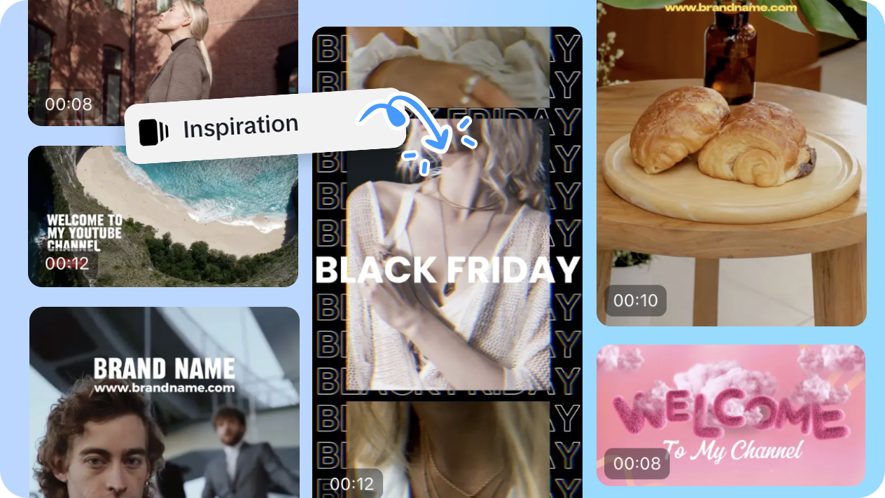 Wide selection of watermark-free intro templates