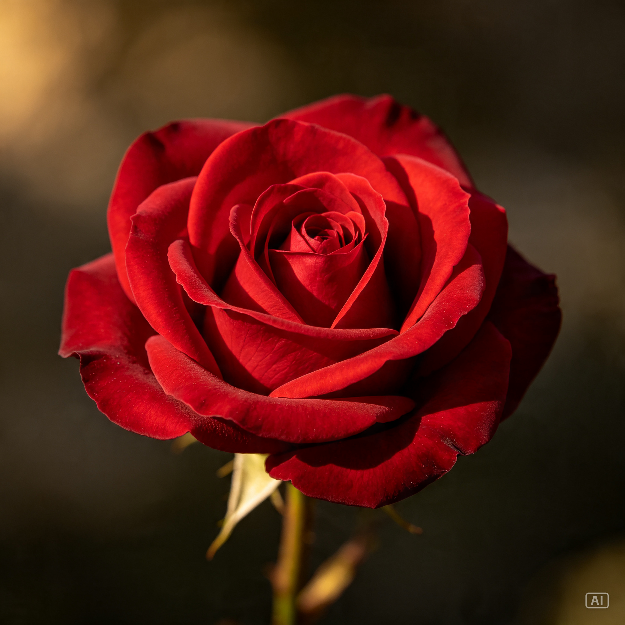Red rose profile picture generated by Pippit