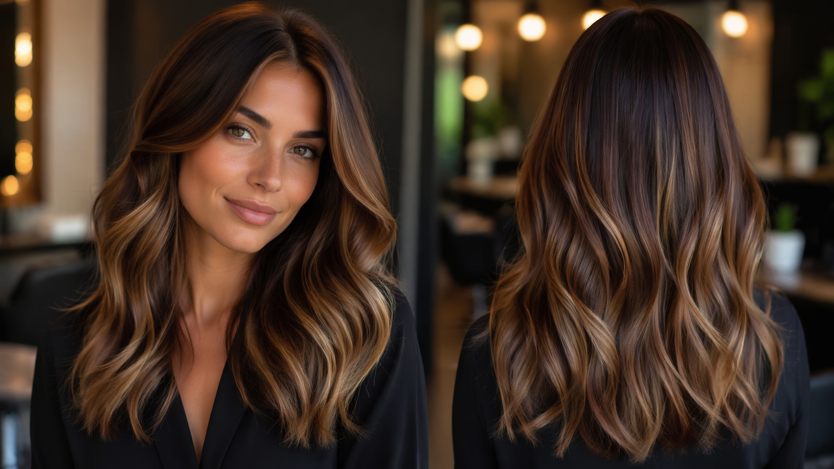 Dreamina Hair Color Prompts prompt example 6: Soft Brunette Highlights