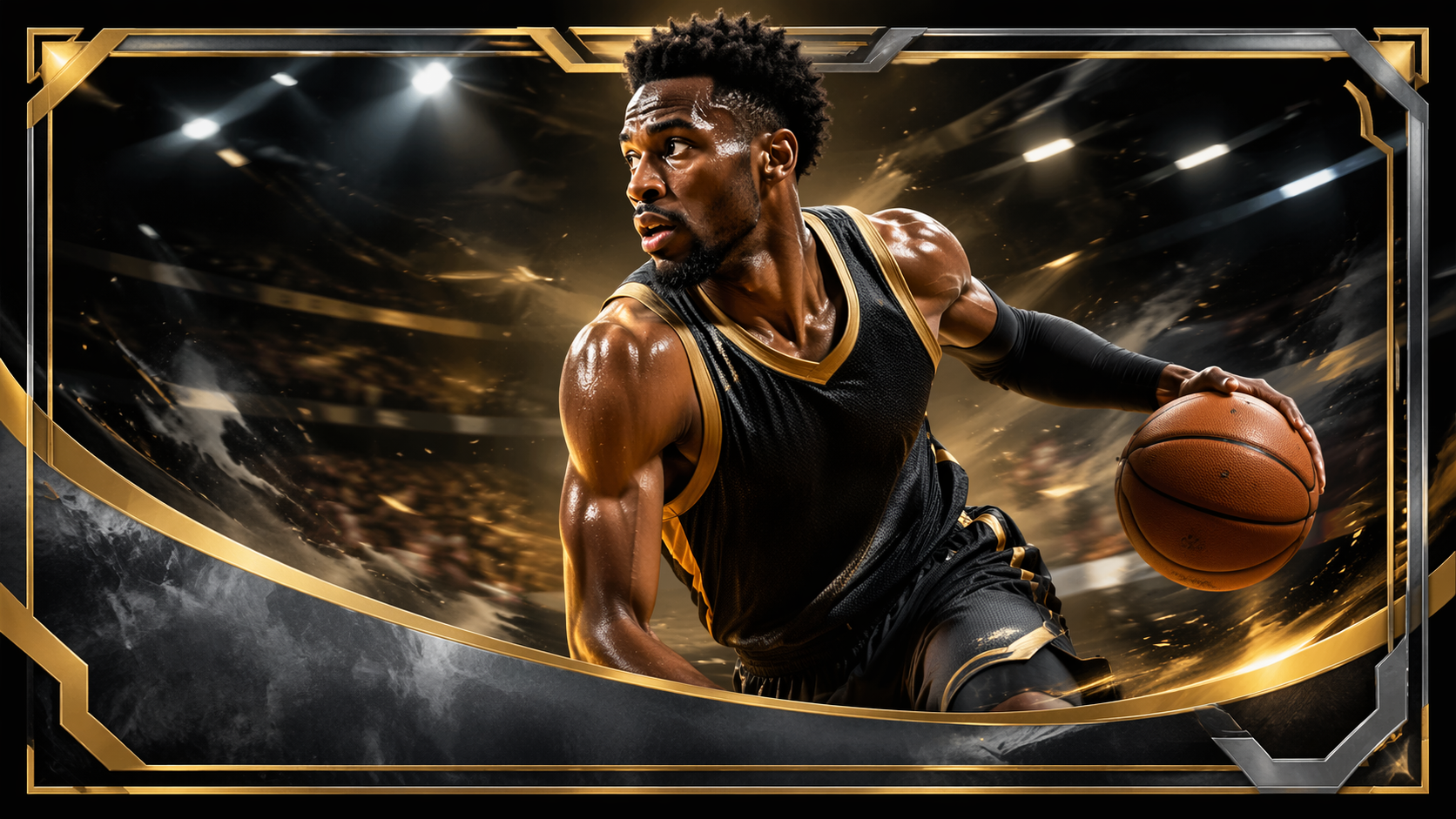 Dreamina AI Sports Card Filter prompt example 1: Stadium Spotlight Card