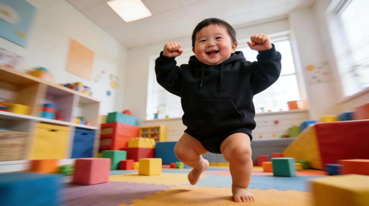 Invite pour une vidéo de danse de bébé mignon