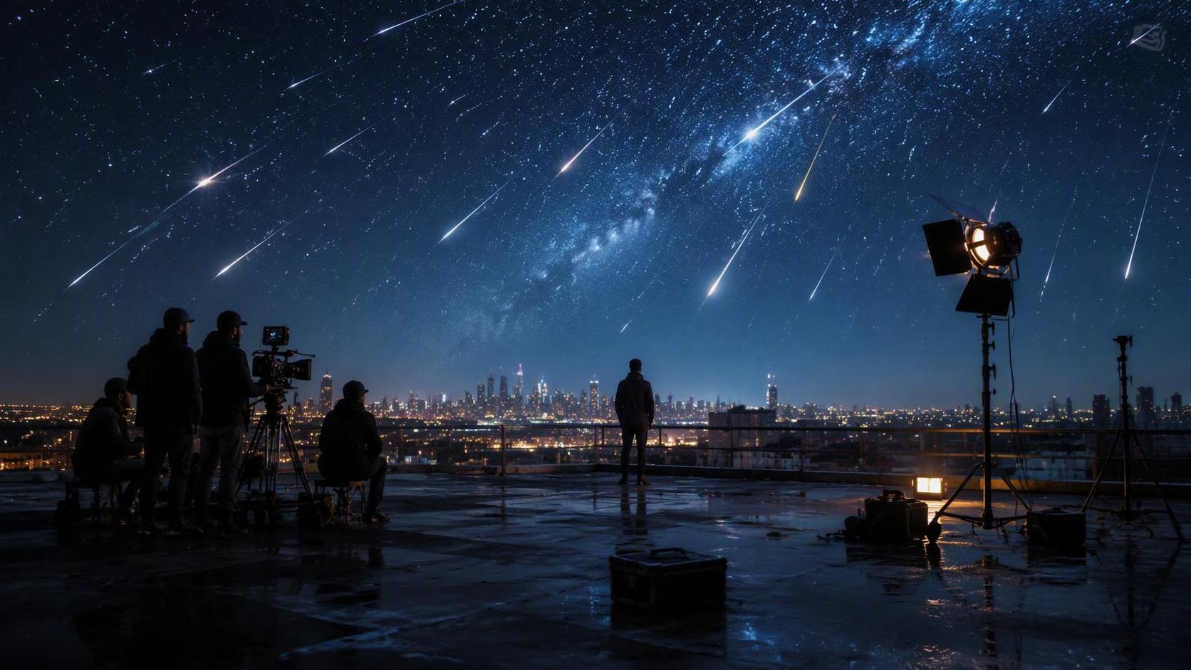 16:9電影拍攝明星Dreamina視訊視覺，場景3。