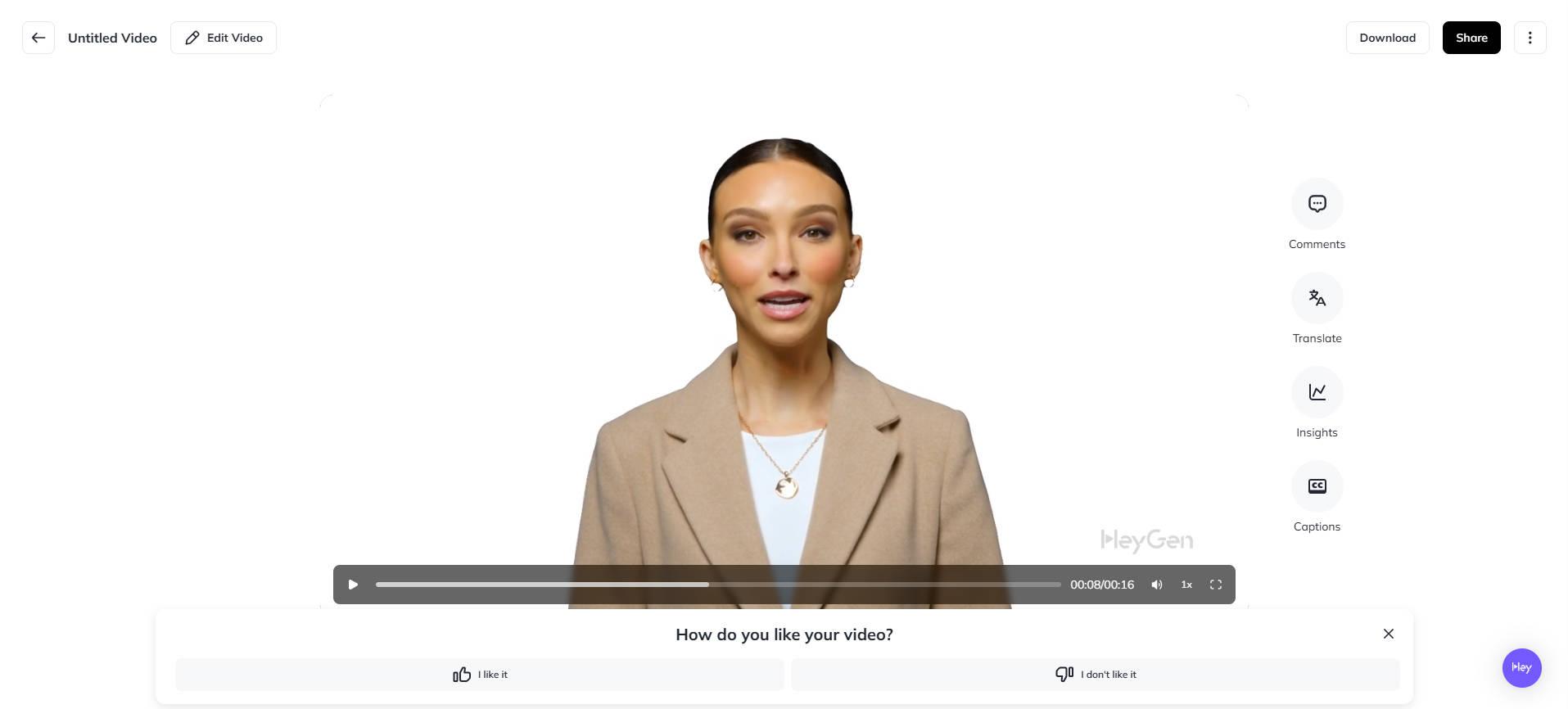 ai videogenerator realistisk