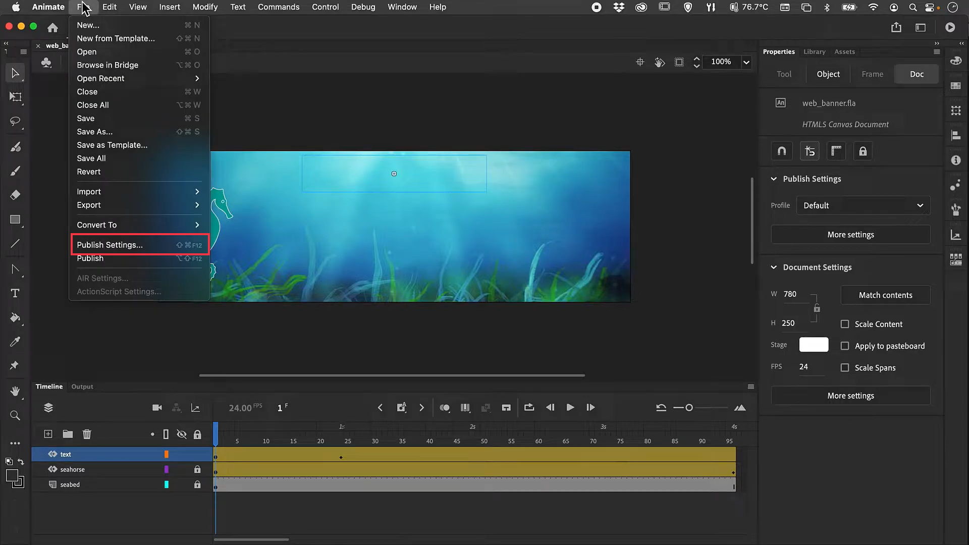 Animációk és interaktív tervek készítése az Adobe Animate használatával