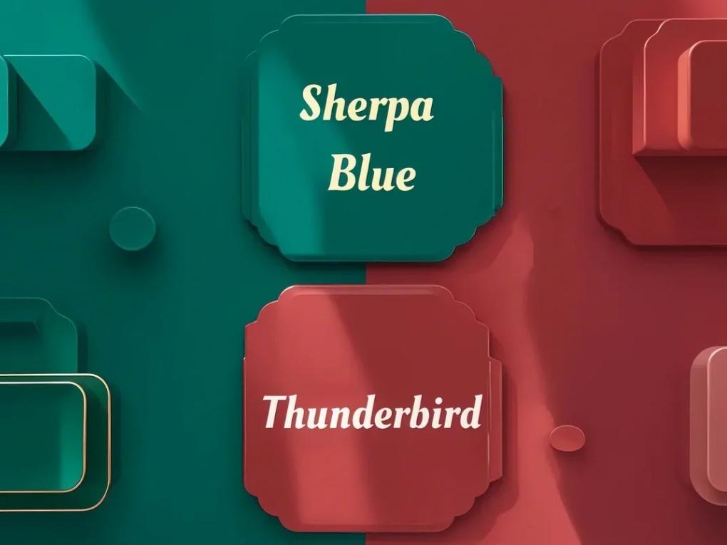Sherpa Blau &amp; Thunderbird