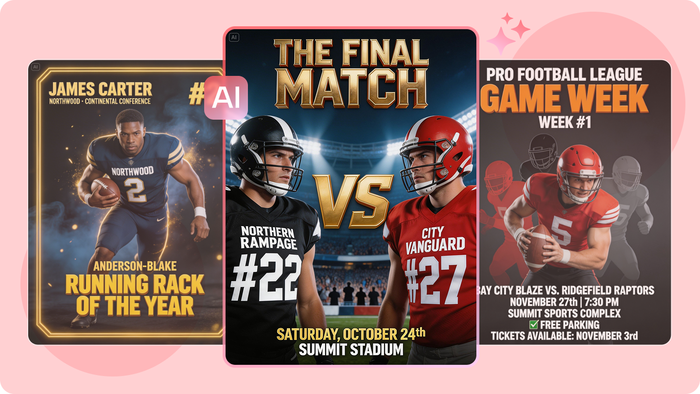 คู่มือโปสเตอร์ฟุตบอล: สร้างภาพที่ยอดเยี่ยมสำหรับเกมถัดไปของคุณ