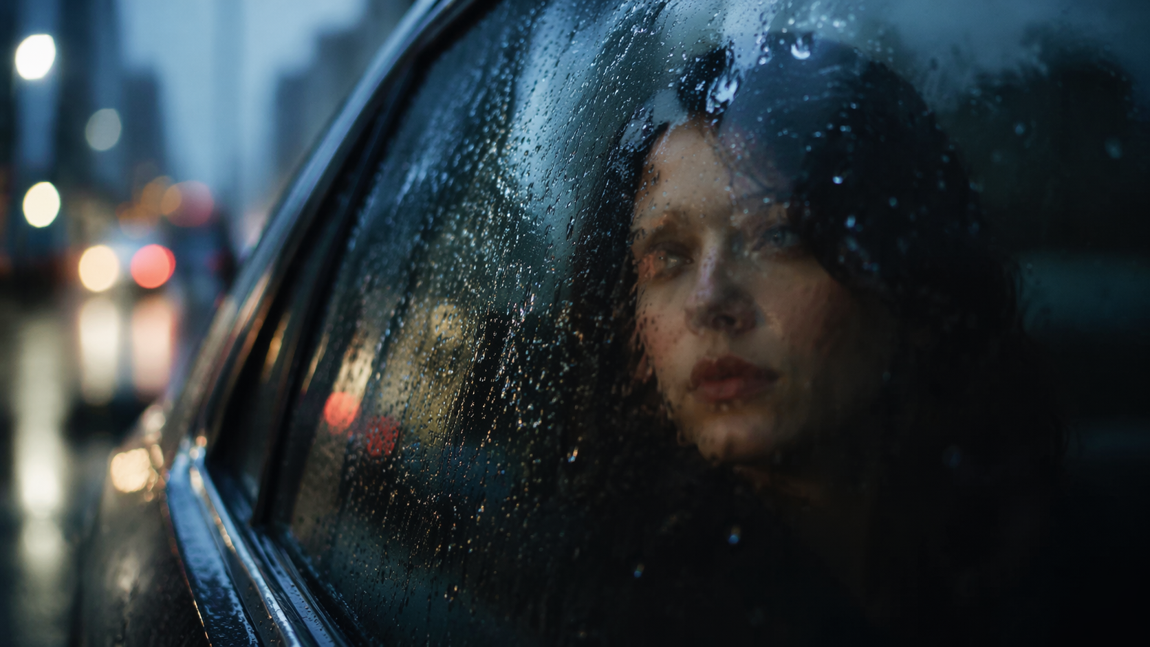 Dreamina prompt seen rain prompt example 4: Wet Pavement Editorial