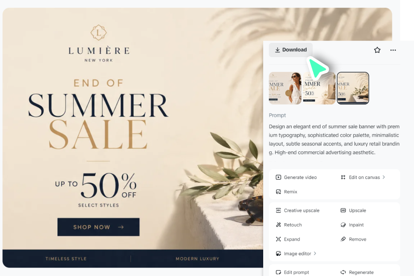 Preview, refine, and export