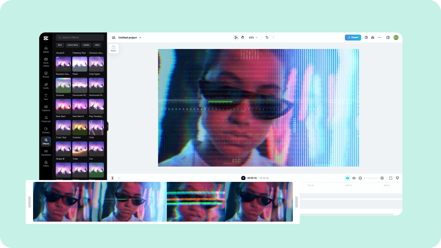 Glitch-videotehosteet: CapCut: n digitaaliset poikkeamat