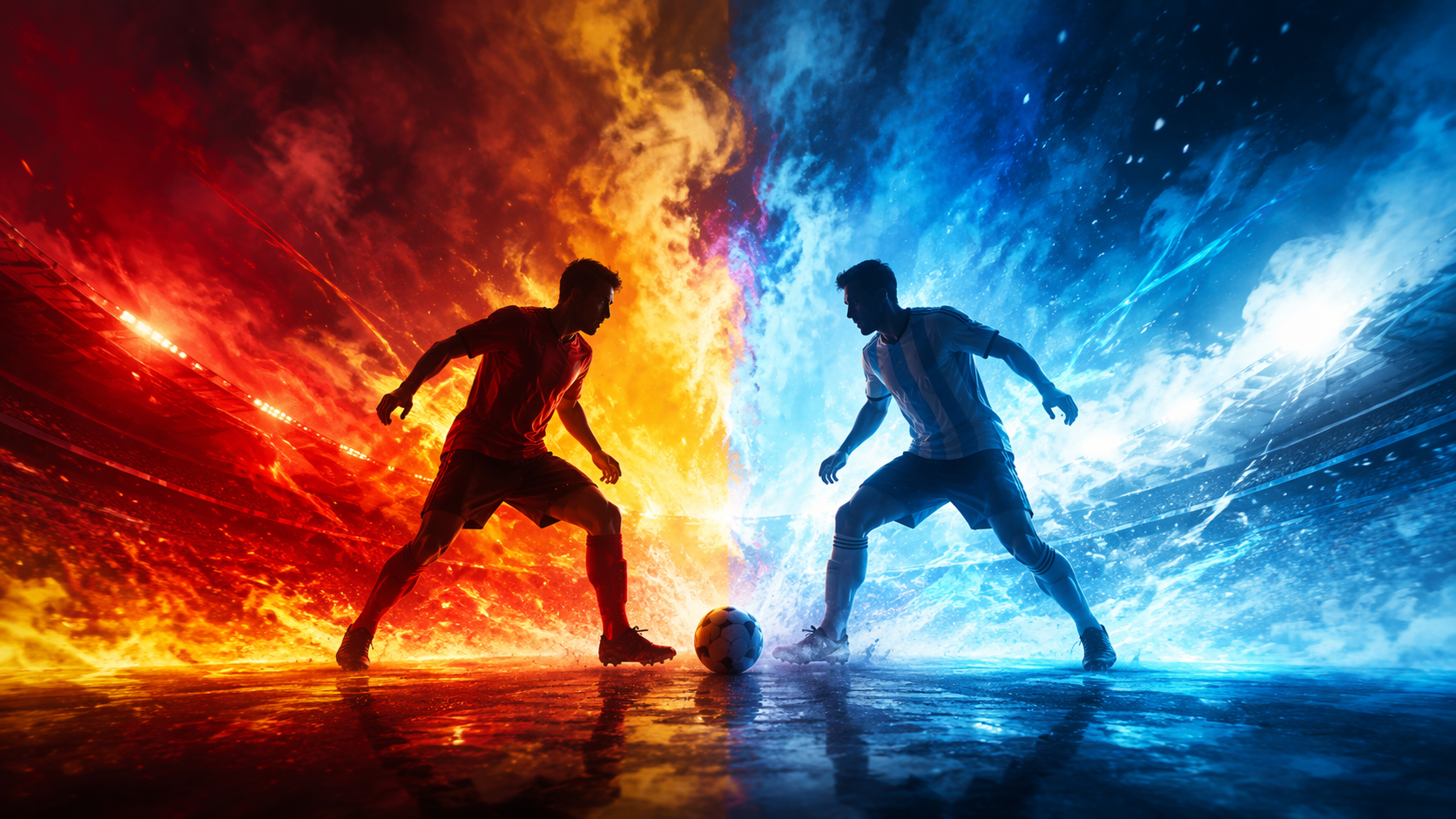 Dreamina spain argentina world cup final prompt example 5: Fan Energy Final Cover