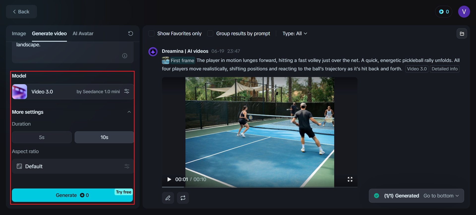 Generate your video