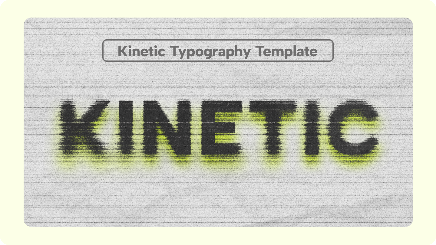 Plantillas de tipografía cinética gratis
