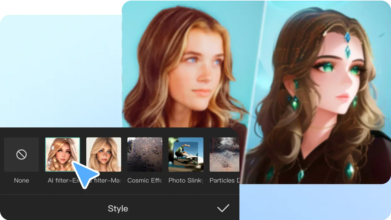 CapCut AI effects
