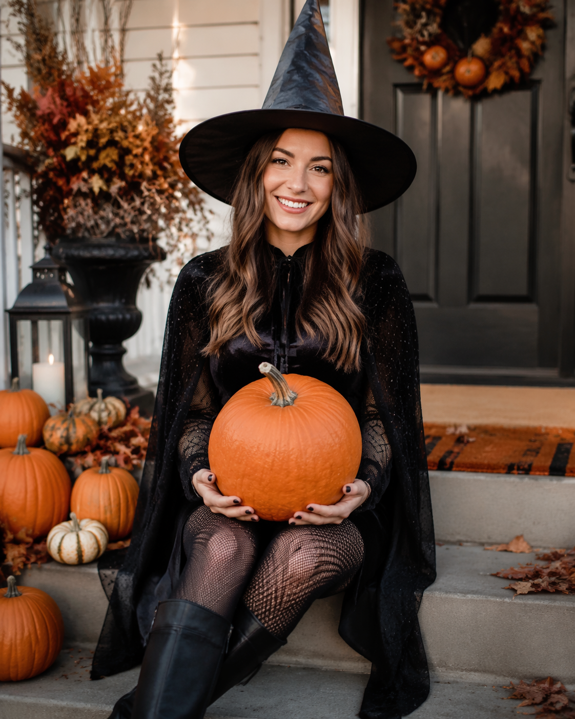Dreamina Halloween costume try on prompt example 3: Costume Detail Styling Shot