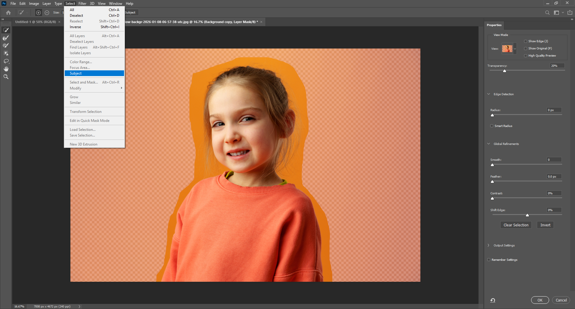 Refinar y editar la imagen