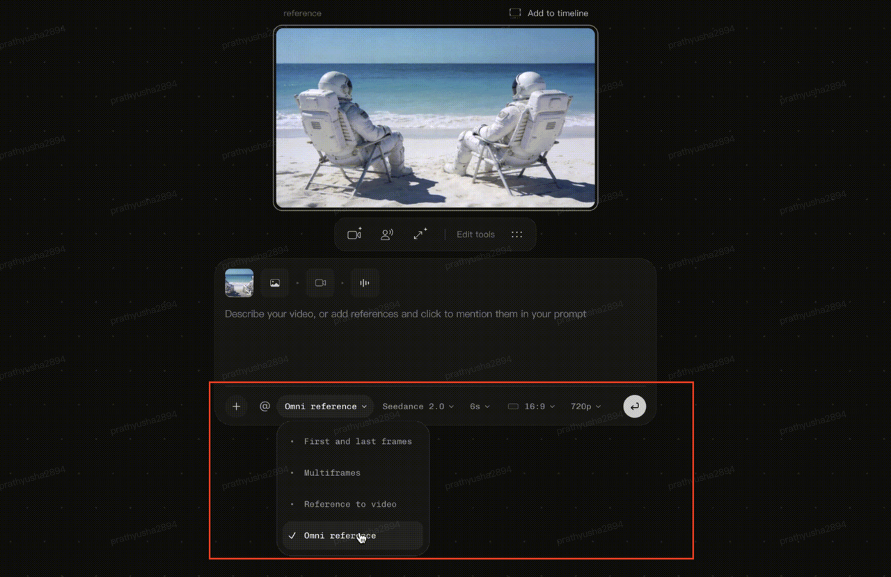 Pilih model video dan hasilkan