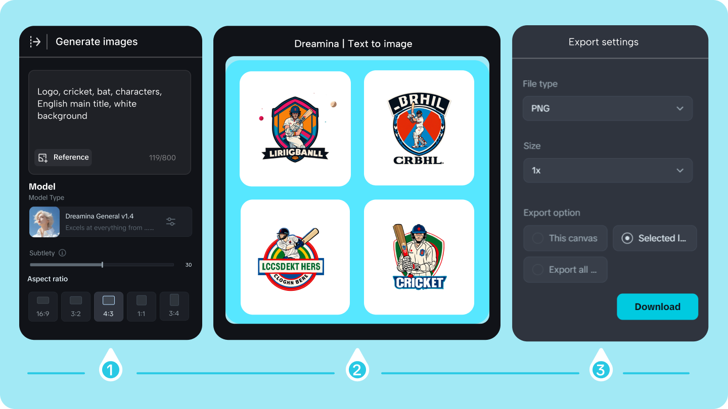 Hacer logo de cricket