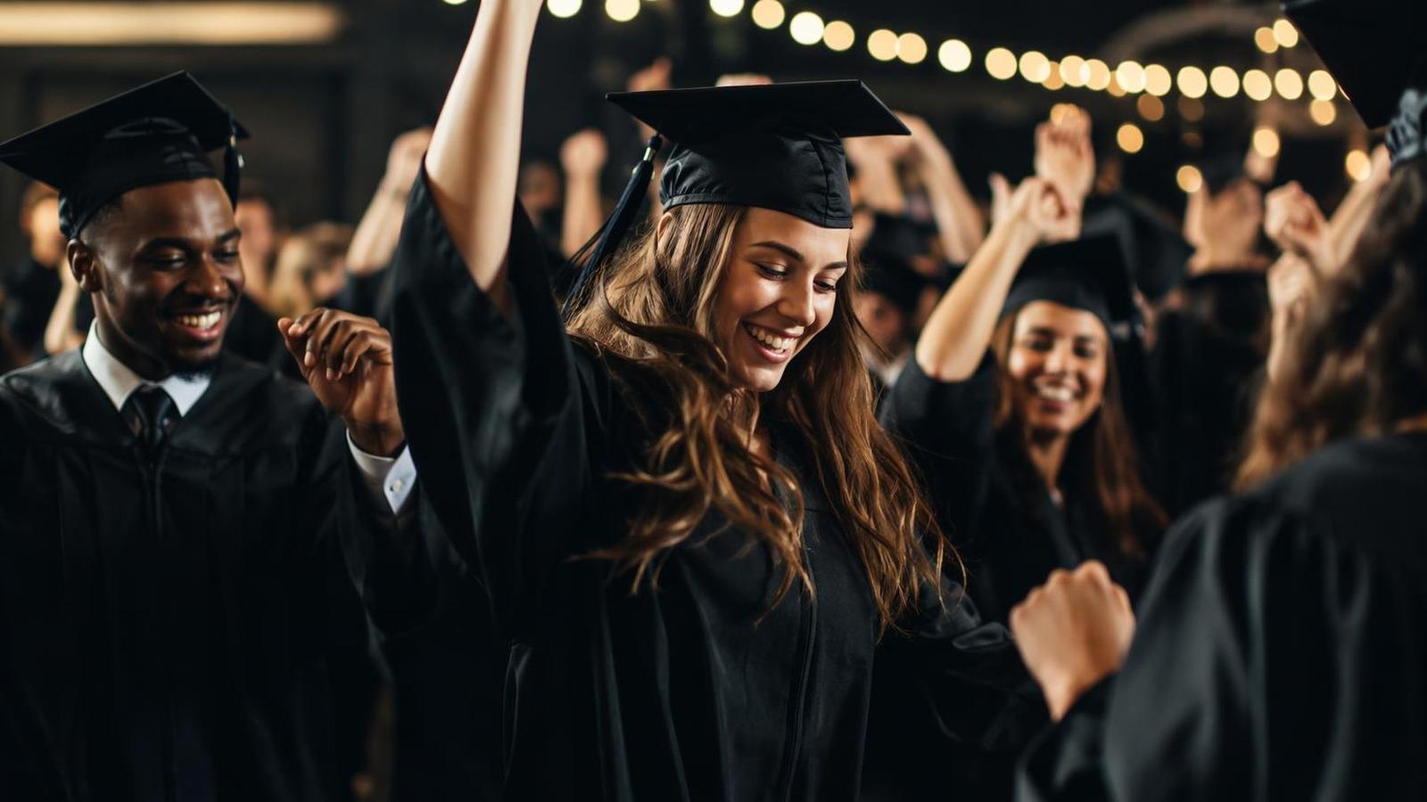 laurea danza video generatore eroe sfondo in 16: 9