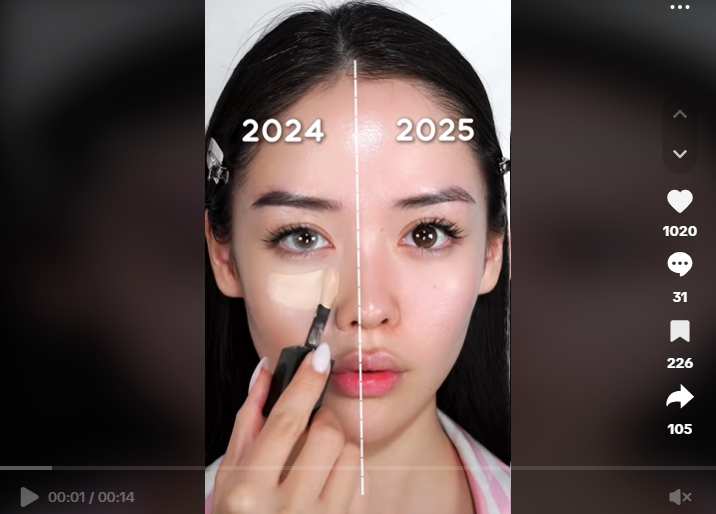 สไตล์การแต่งหน้าในปี 2025