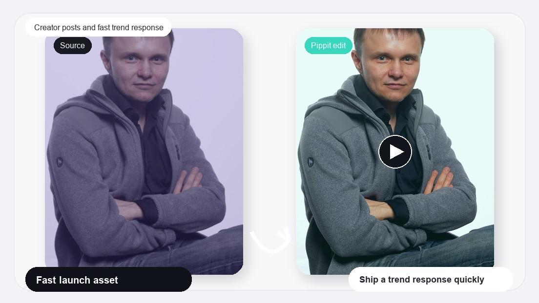 3 Photos Edit Video Maker realistic image for creator posts and fast trend response