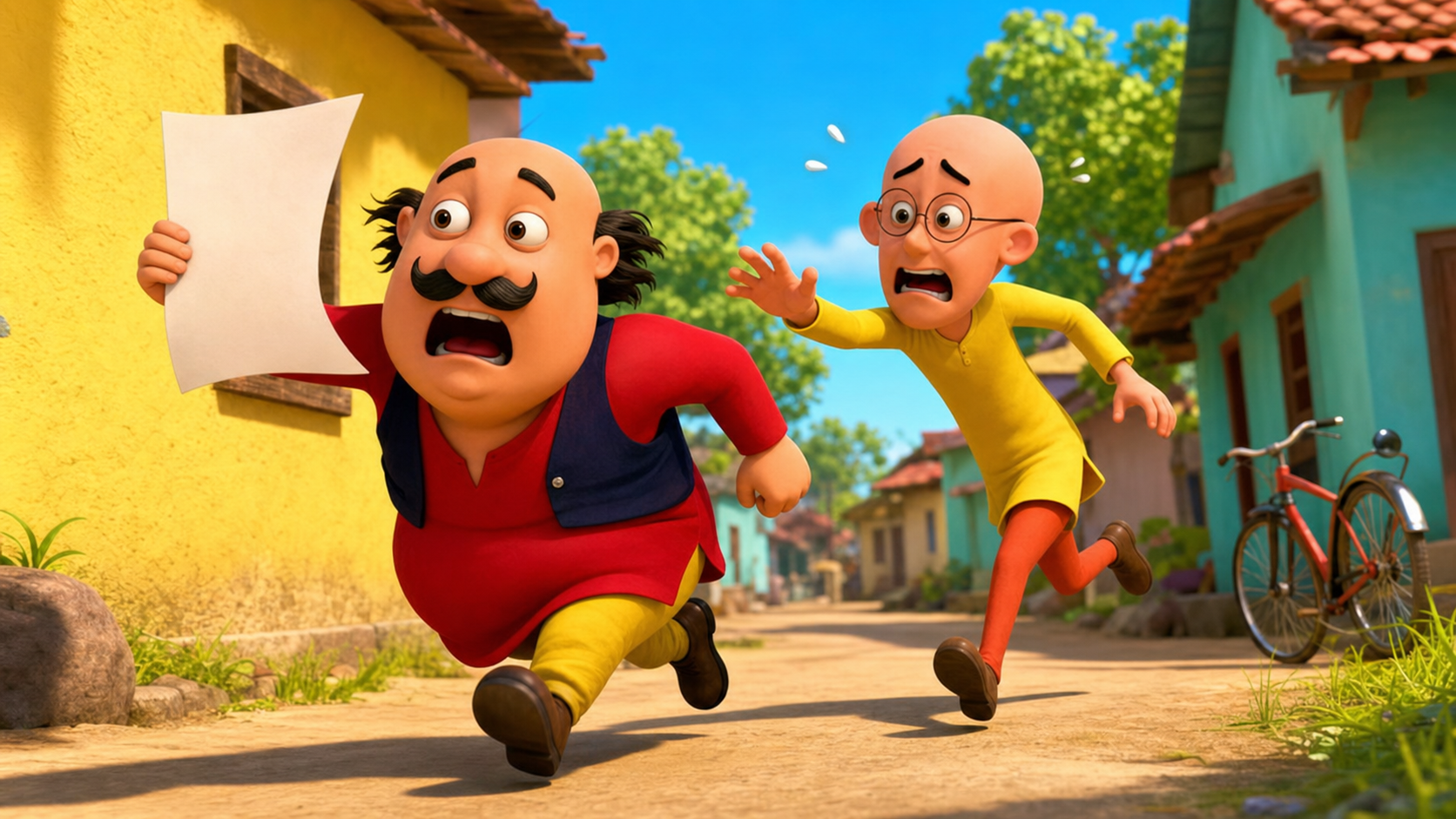 Motu Patlu Funny Shop Promosi AI Video Prompt prompt results 4