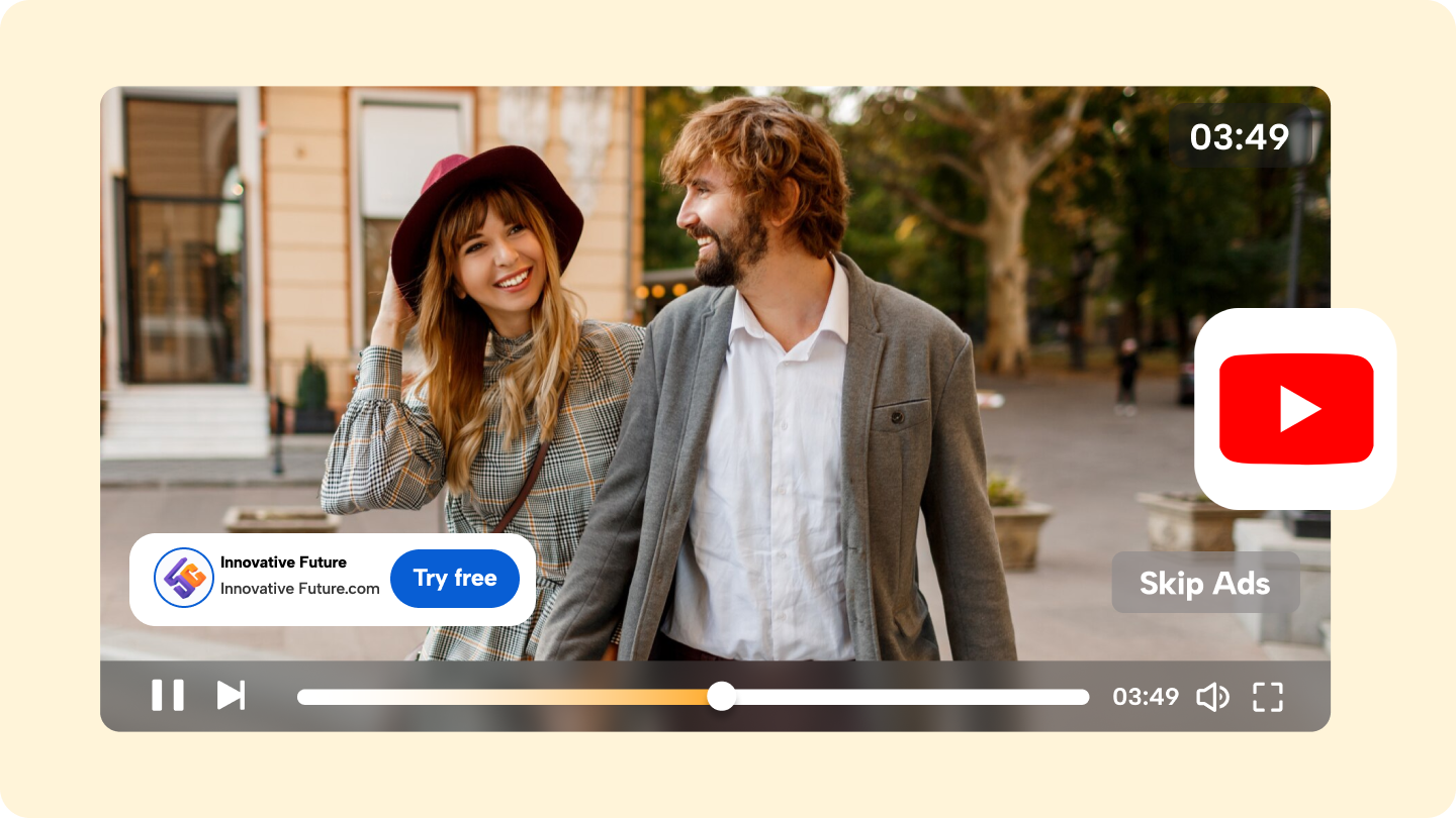 diffuser des publicités YouTube