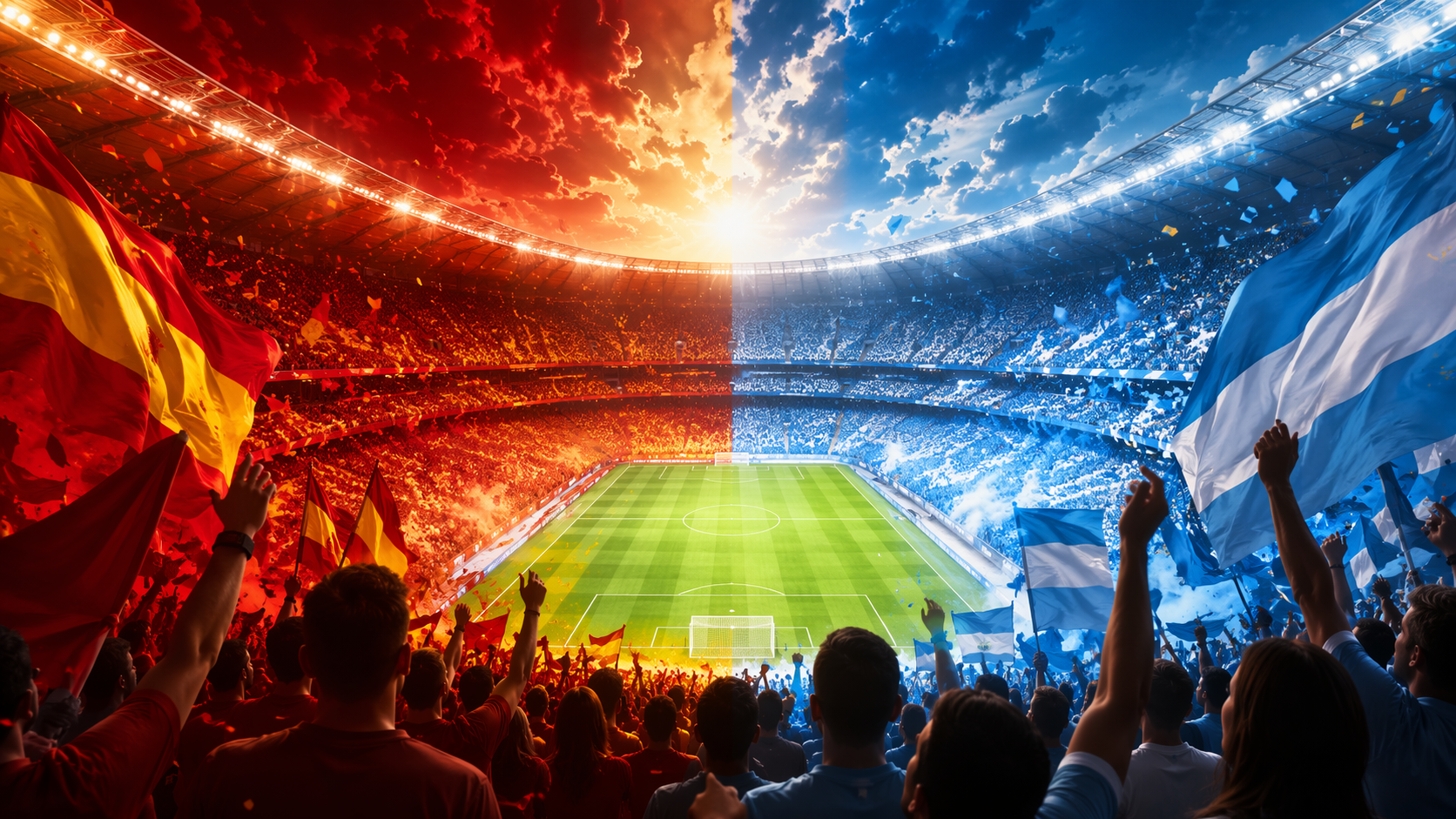 Dreamina spain winning poster prompt example 6: Clean Spain Win Cover