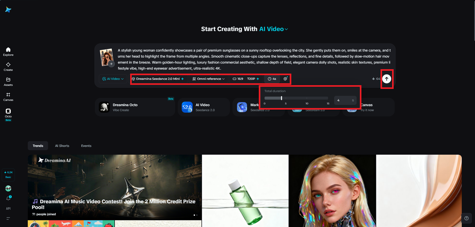 Select model and customize video settings