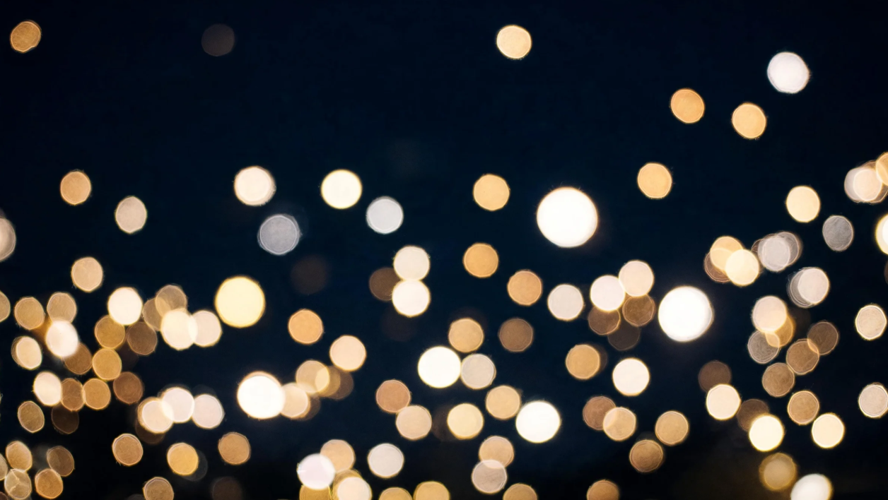 Circular bokeh image