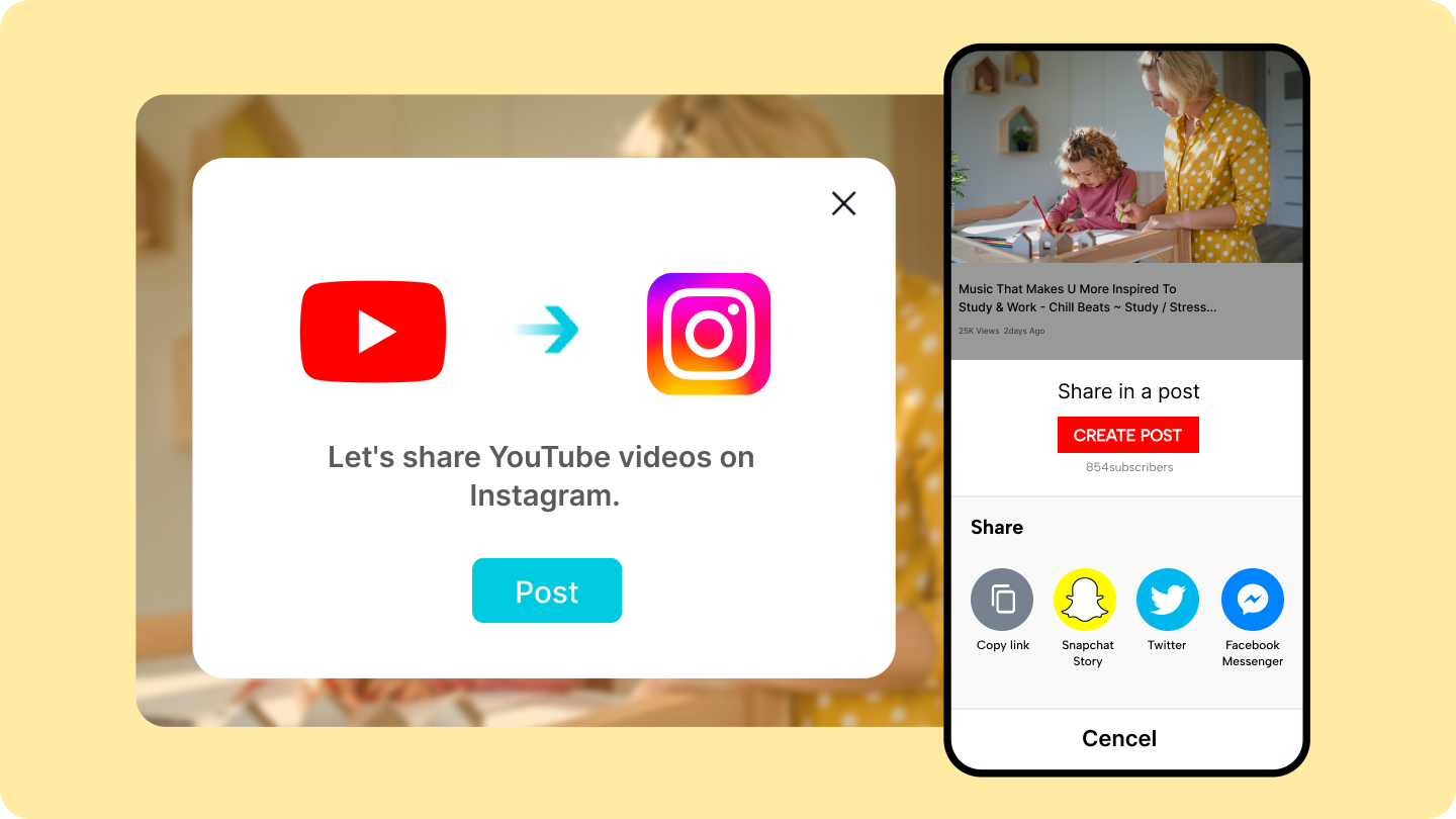 Comment partager une vidéo YouTube sur Instagram : Guide étape par étape 