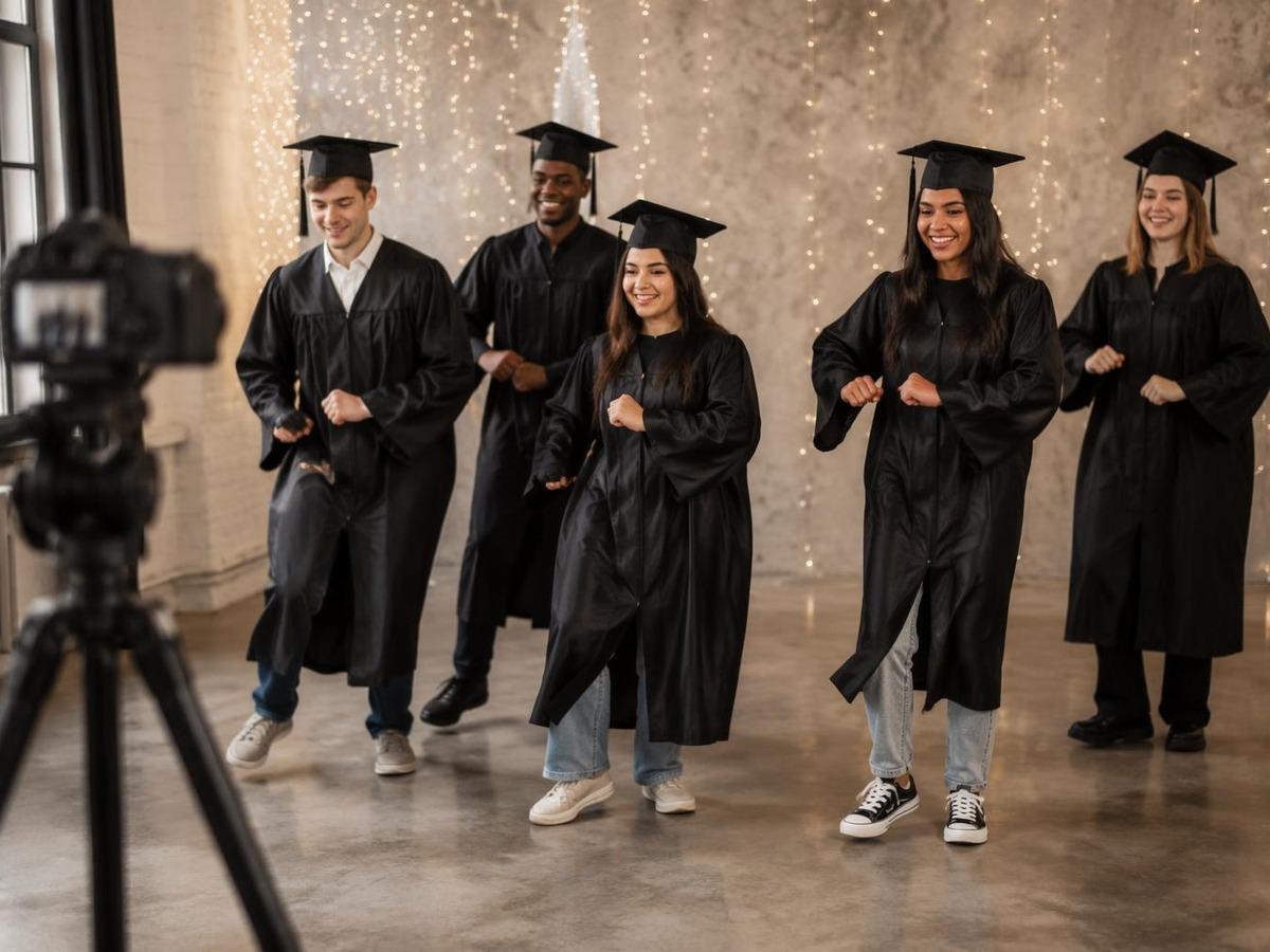 copertura del prompt del generatore di video di danza di laurea 1 in 4: 3