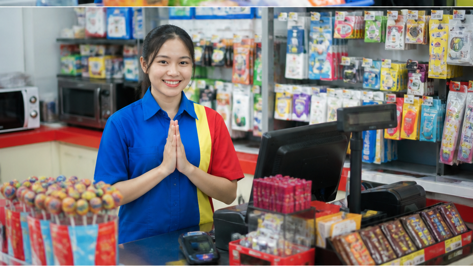 วิดีโอแคชเชียร์อินโดราเร็ต - จังหวะการสแกนผลิตภัณฑ์