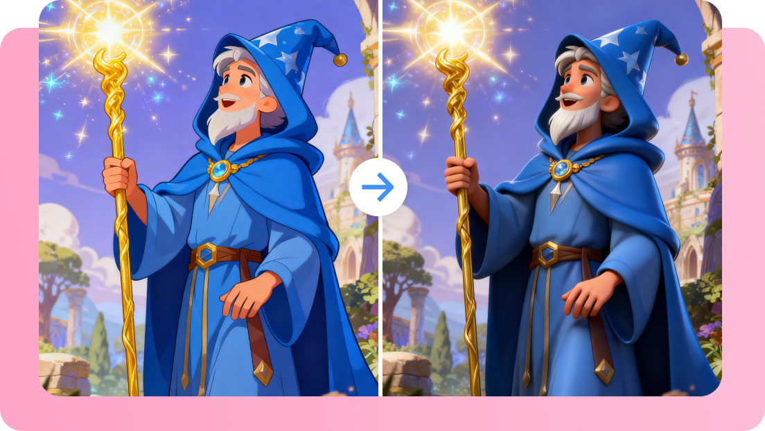 2d ke 3d dengan gambar