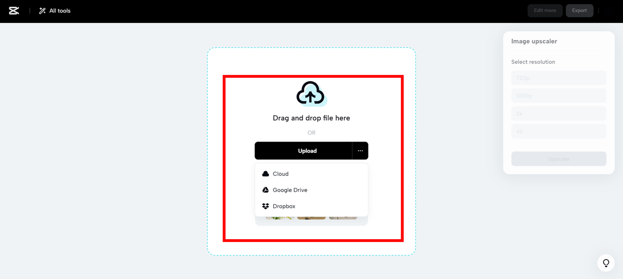 Upload media