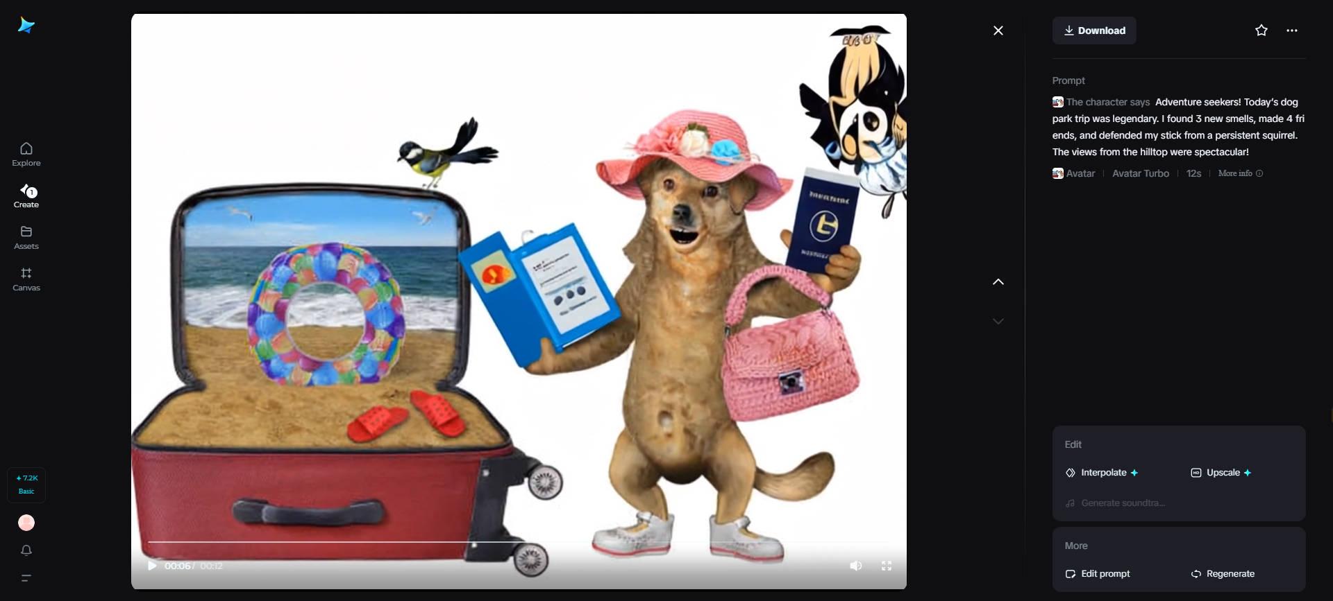Vlogger di viaggi con animali domestici