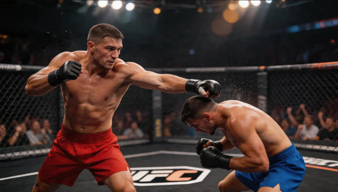 Mixed martial arts visual