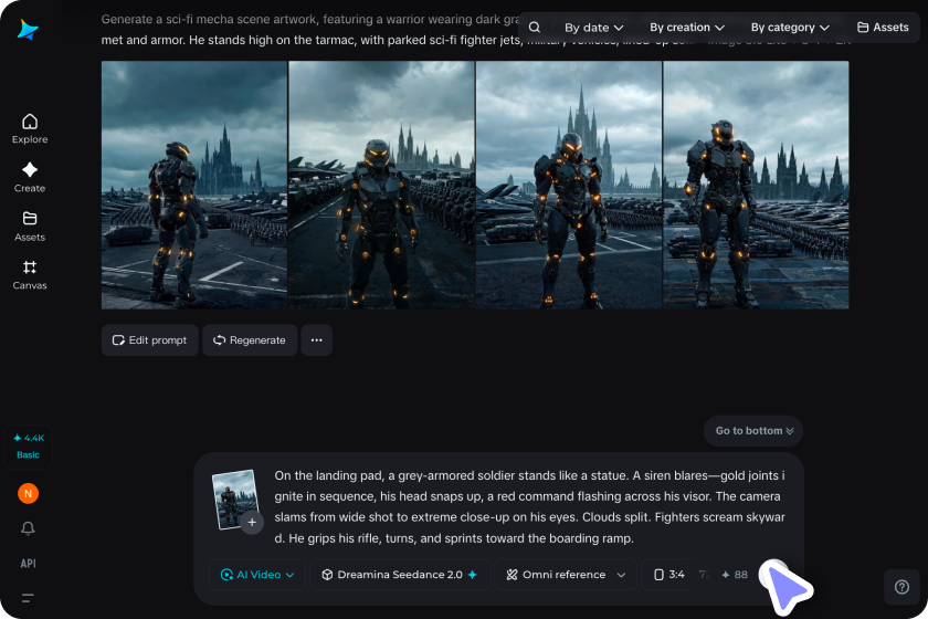 Animate your scene with Seedance 2.0