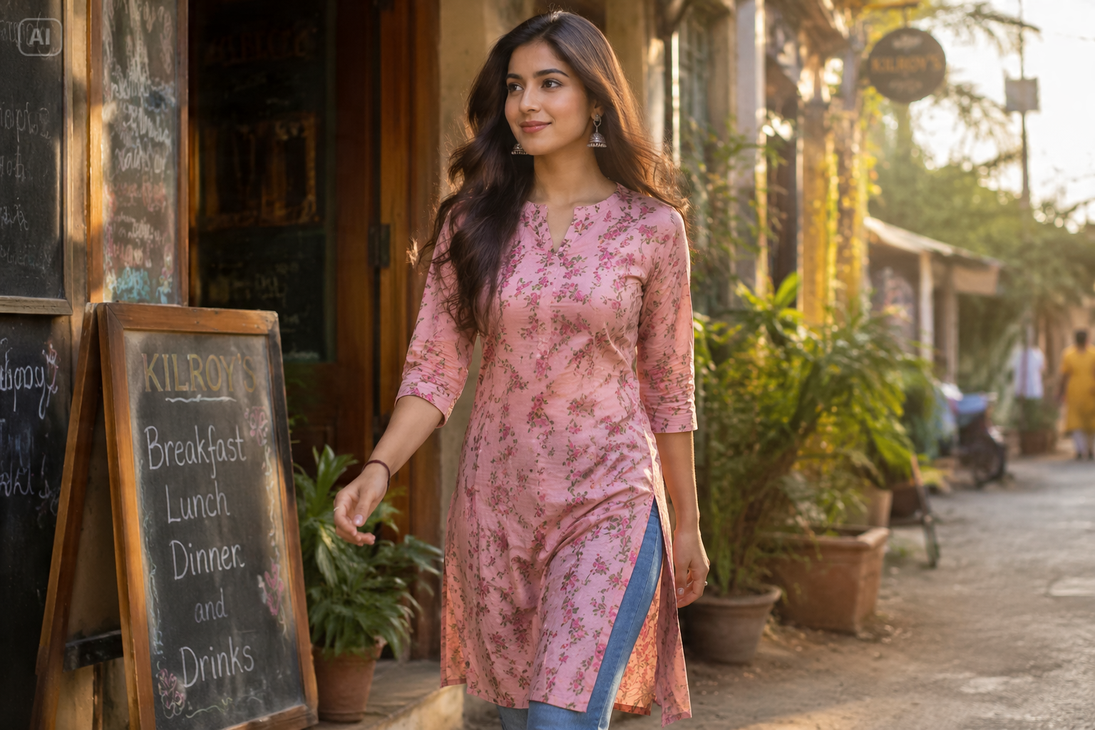 Prompt visto menina kurti Prompt