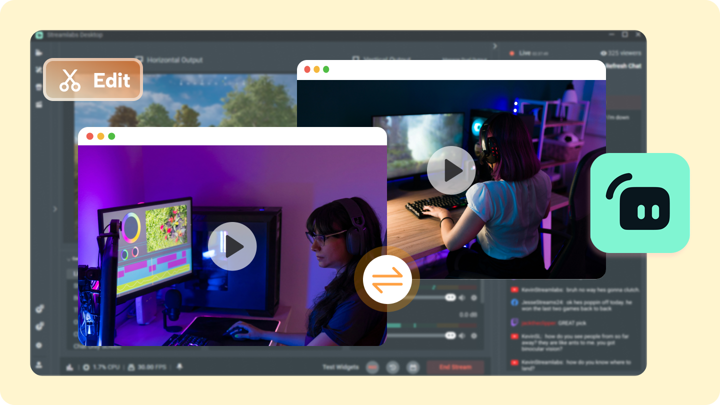 Edytor wideo streamlabs