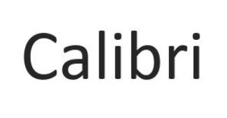 Carattere Calibri