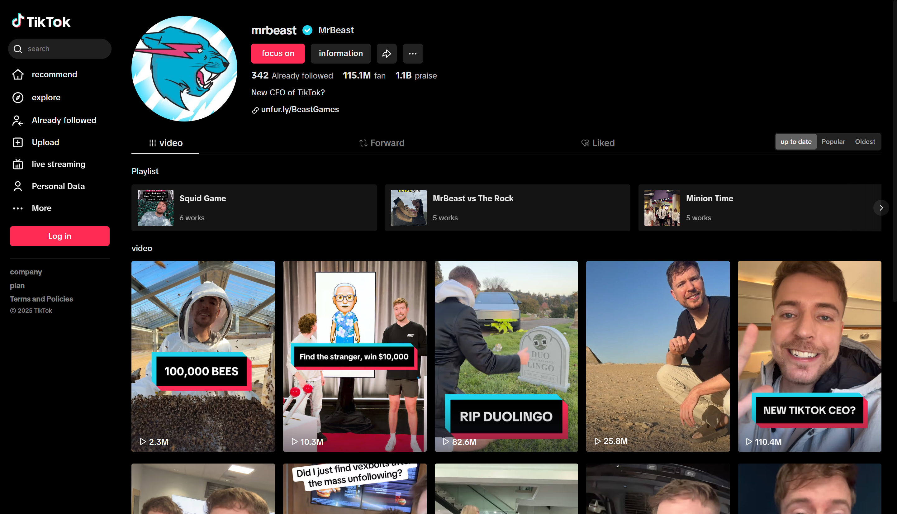 ผู้สร้างเทรนด์ TikTok 5 อันดับแรก: Mr Beast