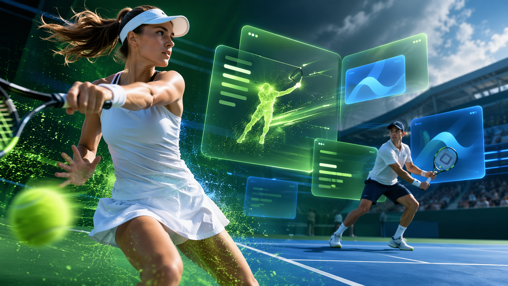 Dreamina-Tennis-KI sorgt für Heldenbild